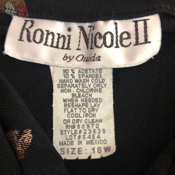Vintage Ronni Nicole II Monkey Blouse/Jacket 18W - Picture 4 of 8